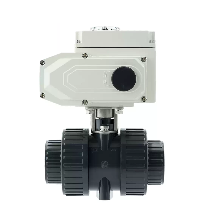 Electric UPVC plastic ball valve